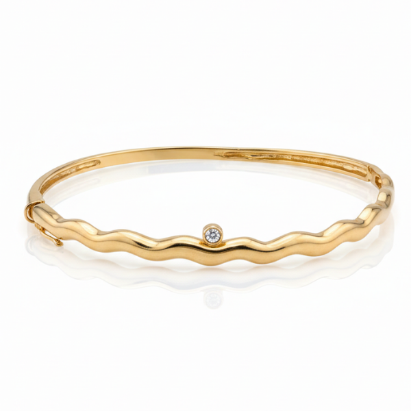 Pulseira com zircônia.
