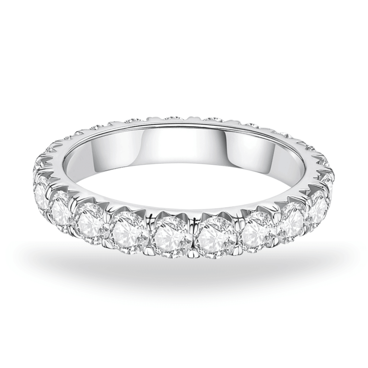 Aliança Eternity Moissanite - Yuna Joias