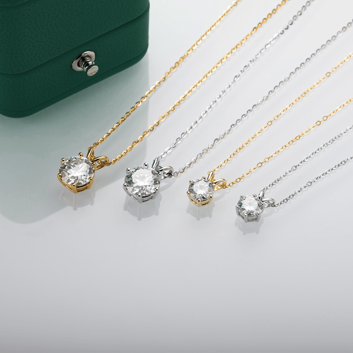 Colar Ponto de Luz 6 Garras Moissanite - Yuna Joias