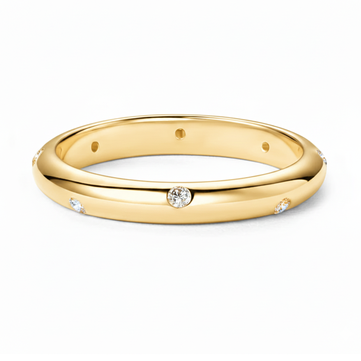 Anel em prata .925 e moissanite.