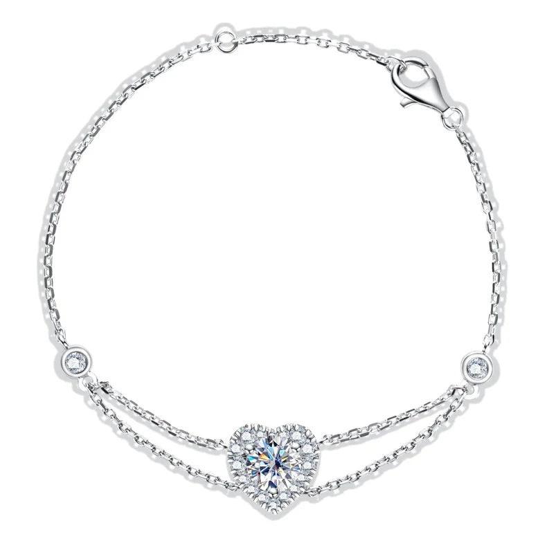 Pulseira Love Moissanite - Yuna Joias