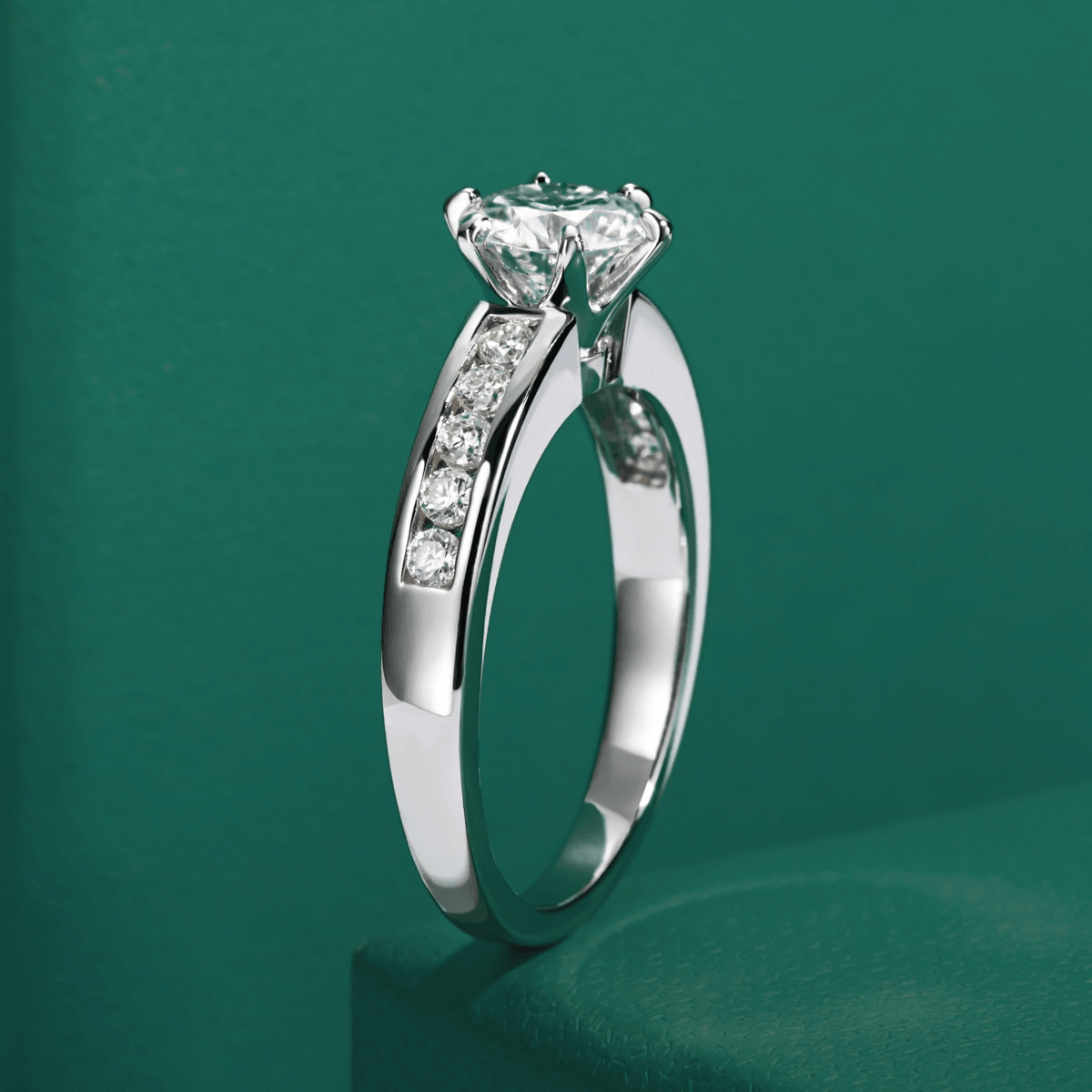 Anel Promise Moissanite - Yuna Joias