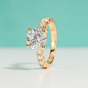 Anel de Noivado com Moissanite 4,3 CT - Yuna Joias