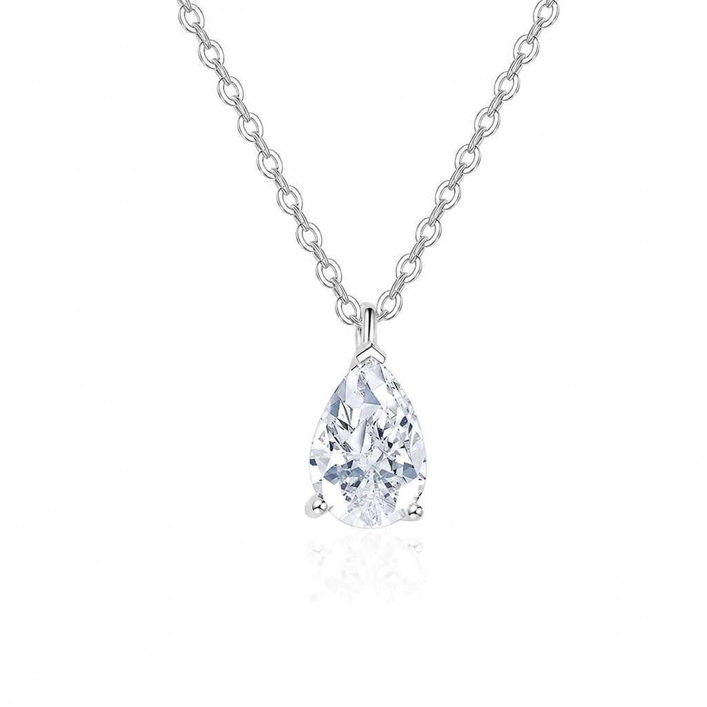 Colar de Moissanite 2.0ct em Prata 925 com Banho de Ouro 18k – Yuna Joias