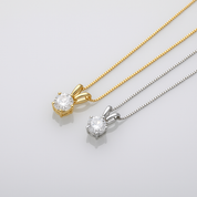 Colar Ponto de Luz em Prata 925 com Ouro 18k - Yuna Joias