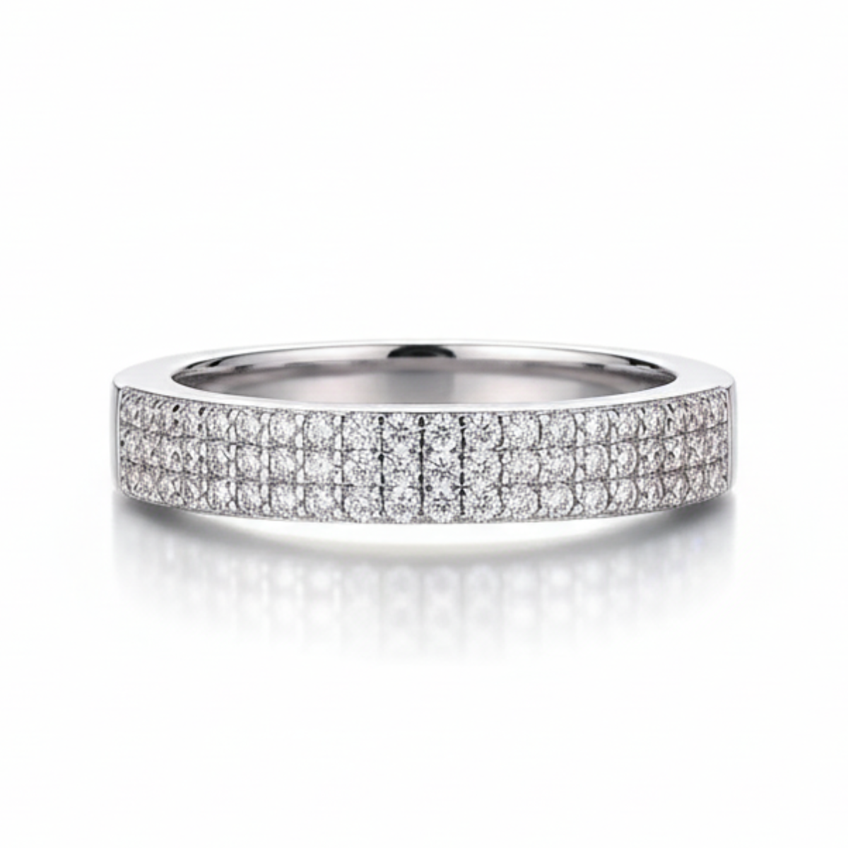 Anel em prata .925 e 0.45 CT moissanite