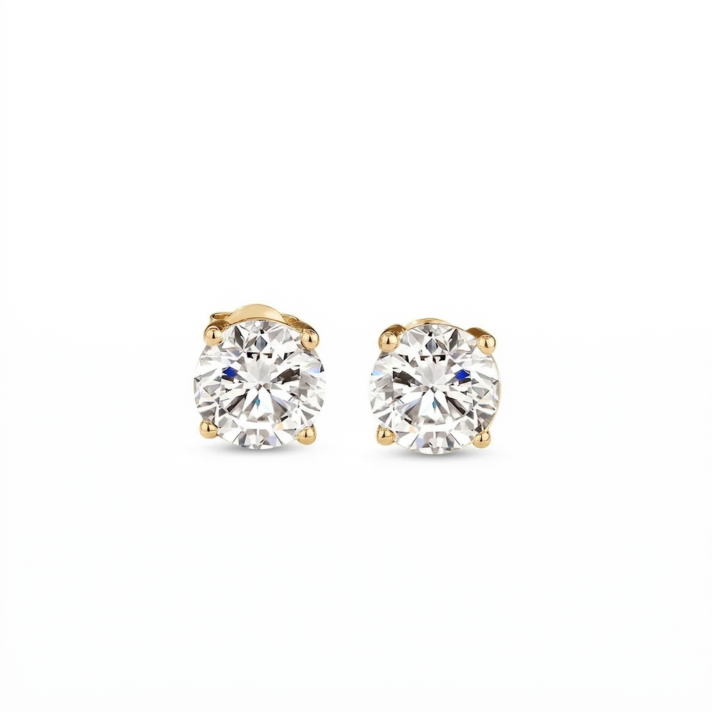 Brinco  em prata .925 e 1.0  Moissanite. (Promoção MÃES)
