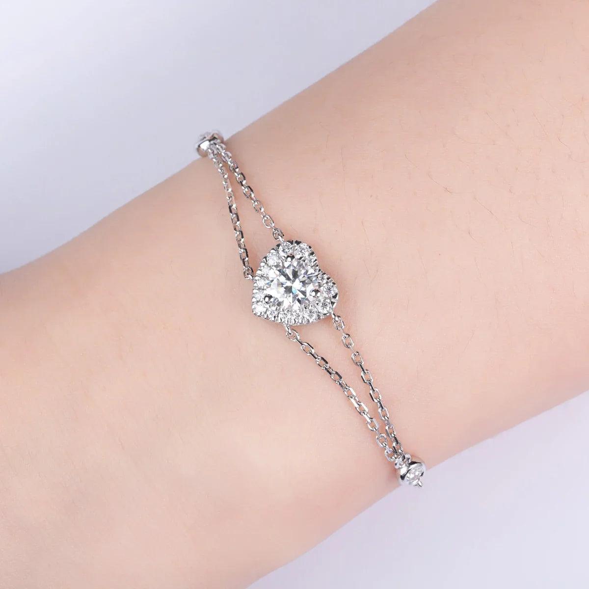 Pulseira Love Moissanite - Yuna Joias