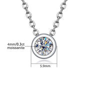 Colar de Prata 925 com Ouro 18k e Moissanite - Yuna Joias