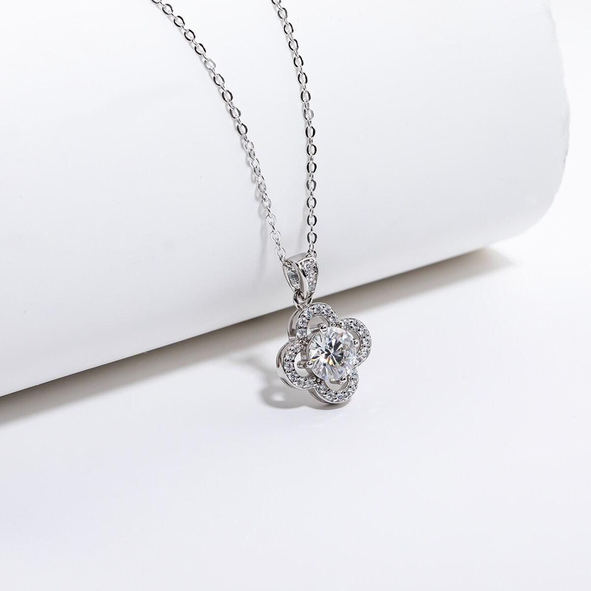 Colar Flower Moissanite - Yuna Joias