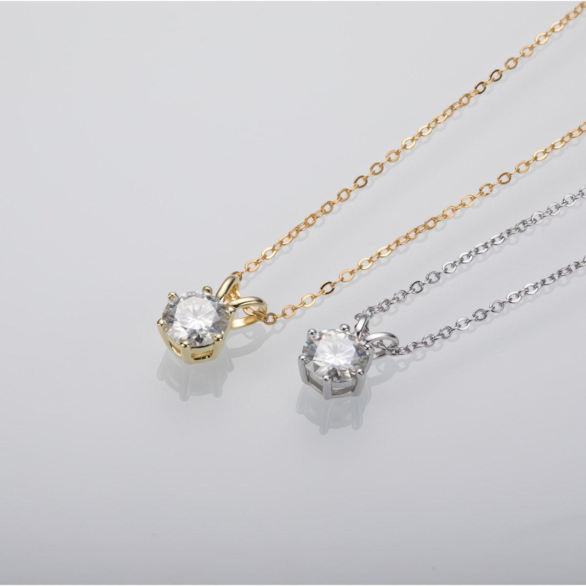 Colar Ponto de Luz 6 Garras Moissanite - Yuna Joias