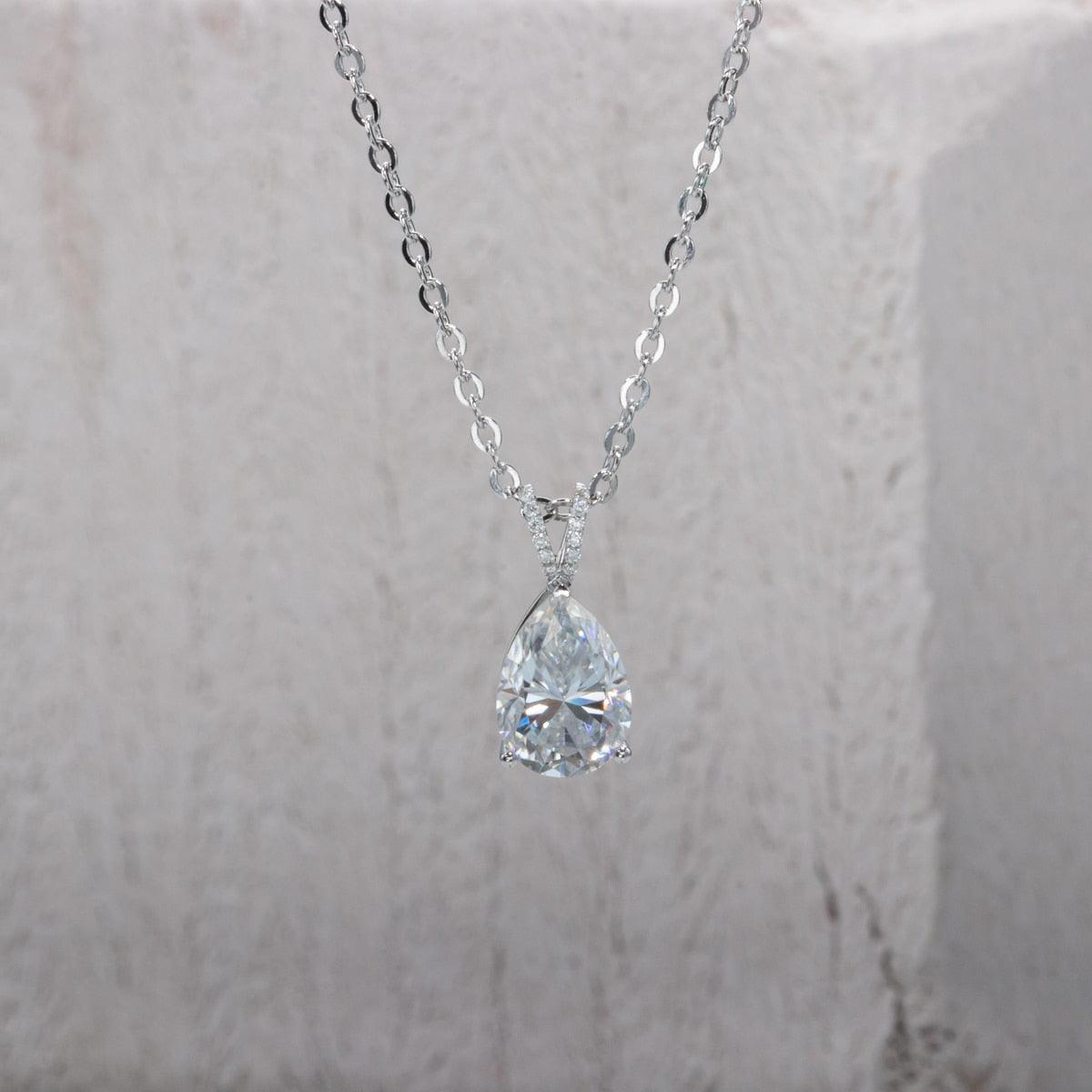 Colar Pear Moissanite - Yuna Joias