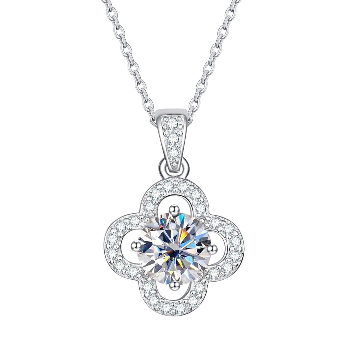 Colar Flower Moissanite - Yuna Joias