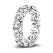Aliança Moissanite Prata 925 com Banho de Ouro 18k - Yuna Joias - Yuna Joias