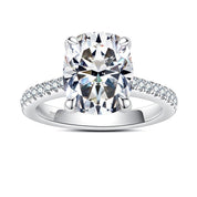 Anel Solitário de Moissanite 5 Quilates com Banho de Ouro 18k – Yuna Joias - Yuna Joias