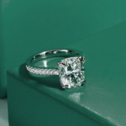 Anel Solitário de Moissanite 5 Quilates com Banho de Ouro 18k – Yuna Joias - Yuna Joias