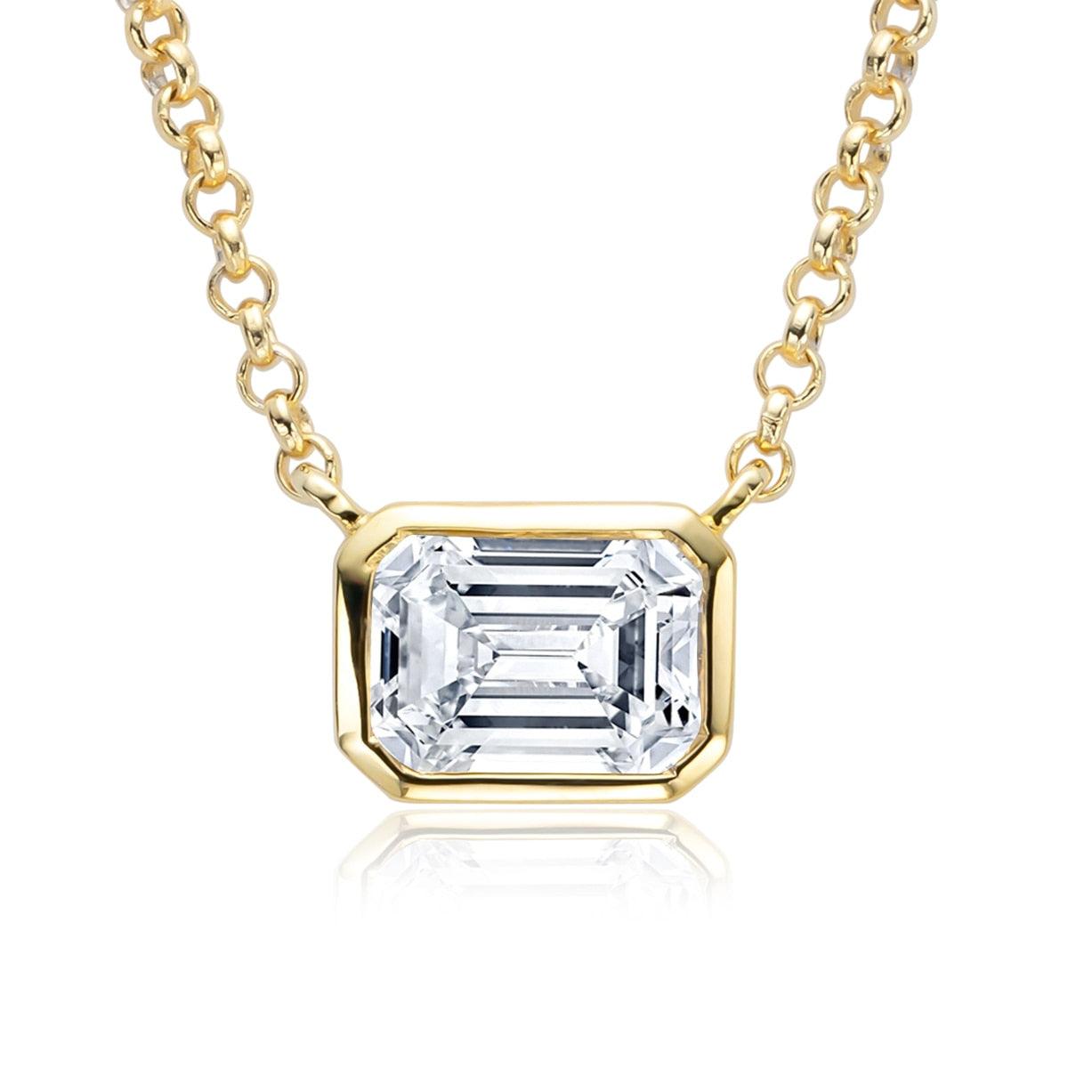 Colar Lauren Gold Moissanite - Yuna Joias