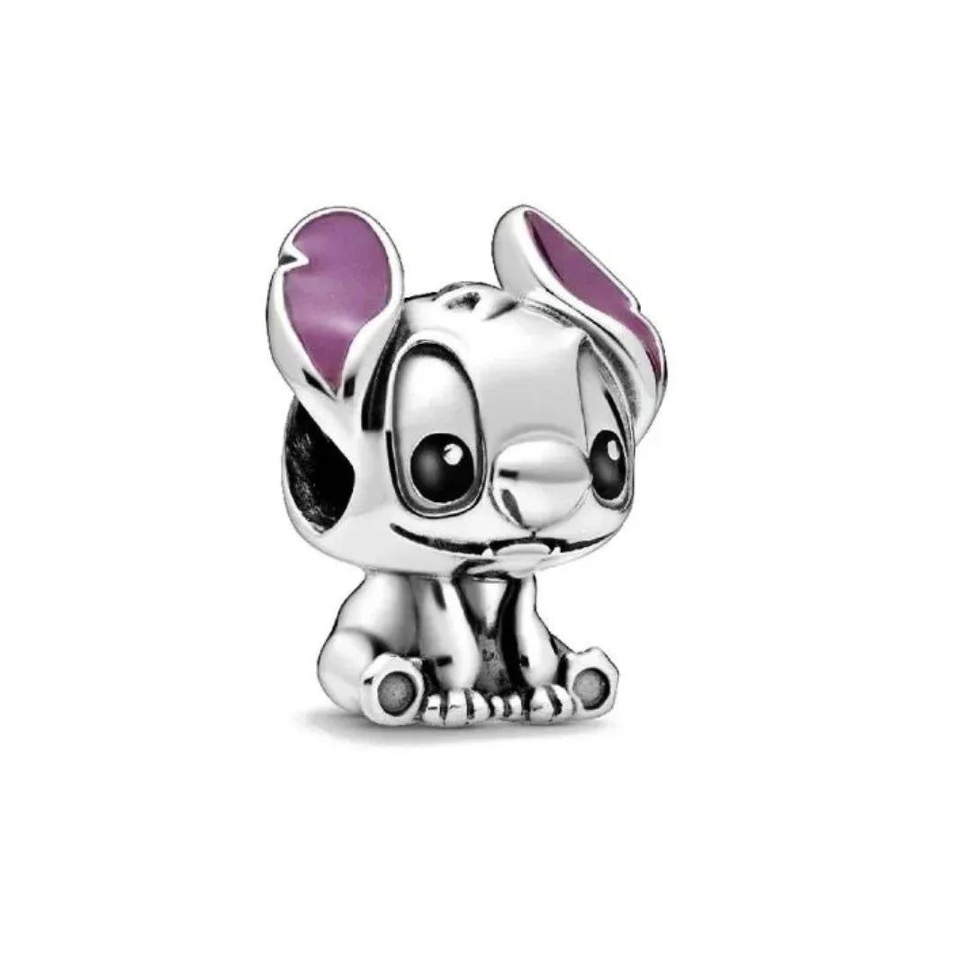 Berloque Stitch em Prata 925 - Charm Divertido Compatível com Pulseiras - Yuna Joias