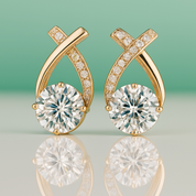 Brinco em Prata 925 com Moissanite - Yuna Joias - Yuna Joias