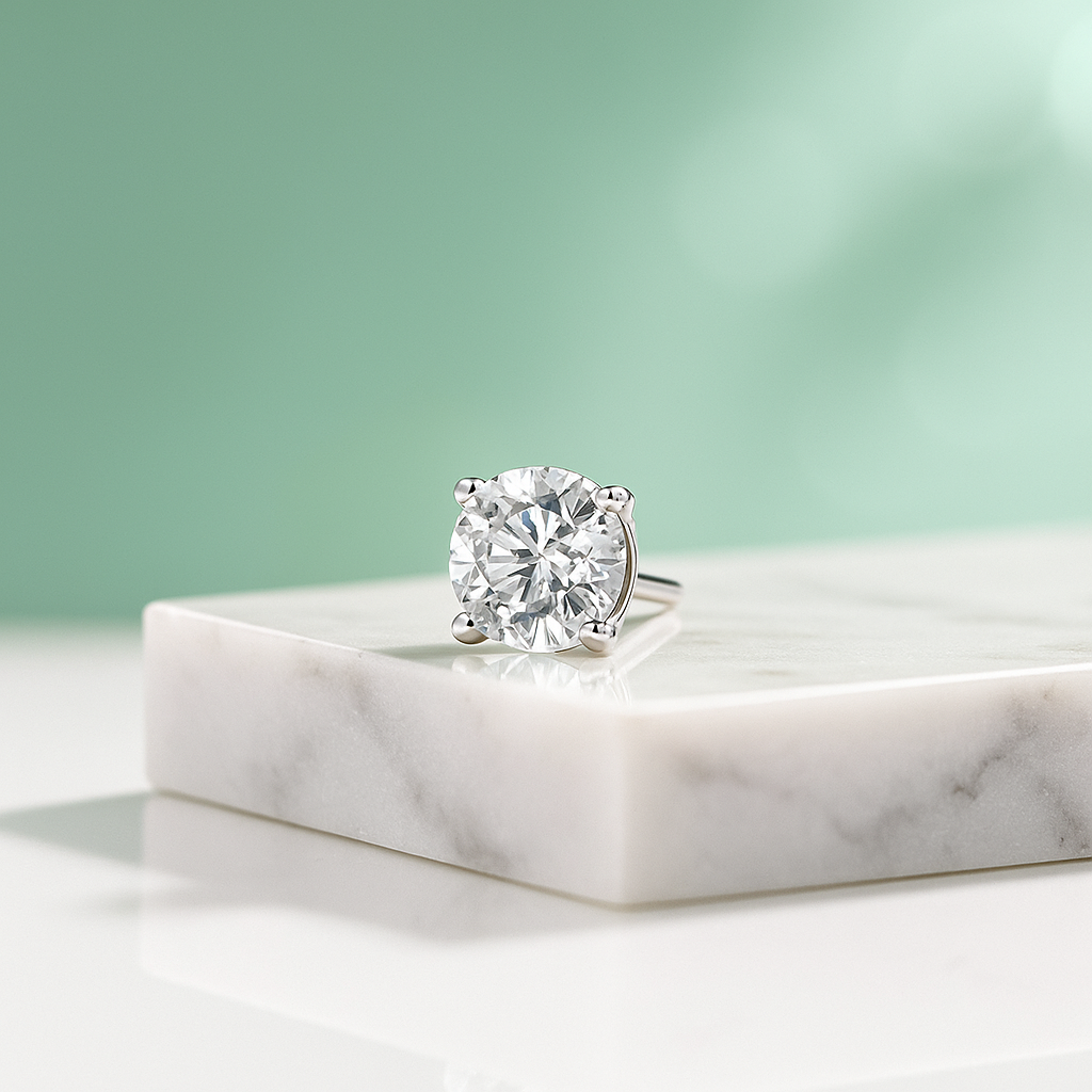 Brinco Moissanite 1.0ct Luxo, Sustentabilidade e Brilho Incomparável - Yuna Joias - Yuna Joias