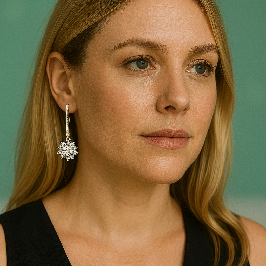 Brincos com Moissanite 2.0ct – Prata 925 com Banho de Ouro 18k - Yuna Joias - Yuna Joias