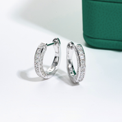 Brinco com Moissanite em Prata 925 e Ouro 18k - Yuna Joias - Yuna Joias