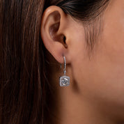 Brincos de Moissanite 2.0 Ct em Prata 925 com Banho de Ouro 18K – Yuna Joias - Yuna Joias