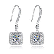 Brincos de Moissanite 2.0 Ct em Prata 925 com Banho de Ouro 18K – Yuna Joias - Yuna Joias