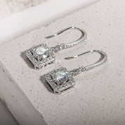Brincos de Moissanite 2.0 Ct em Prata 925 com Banho de Ouro 18K – Yuna Joias - Yuna Joias