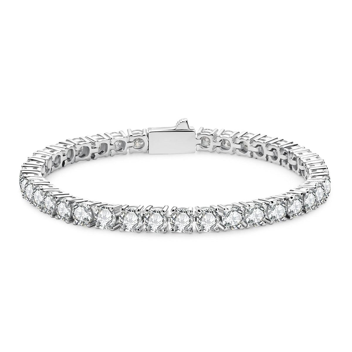 Pulseira Riviera 4.0mm Moissanite - Yuna Joias