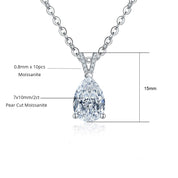 Colar de Moissanite 2.0ct em Prata 925 com Banho de Ouro 18k – Yuna Joias - Yuna Joias