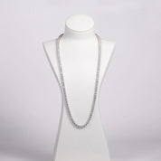 Colar Riviera com Moissanites em Prata 925 e Ouro Branco 18K - Yuna Joias - Yuna Joias