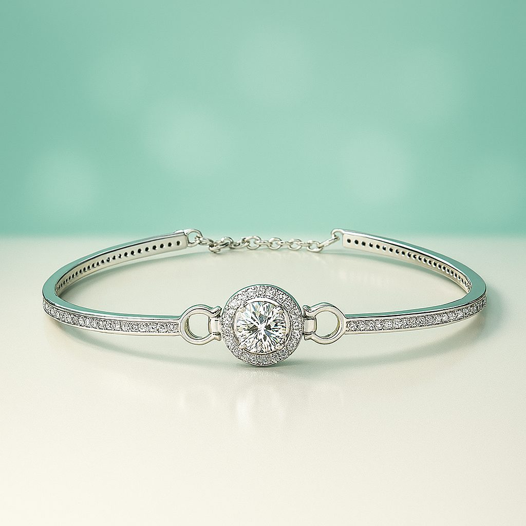 Pulseira de Berloque com Moissanite 1,0ct - Yuna Joias - Yuna Joias