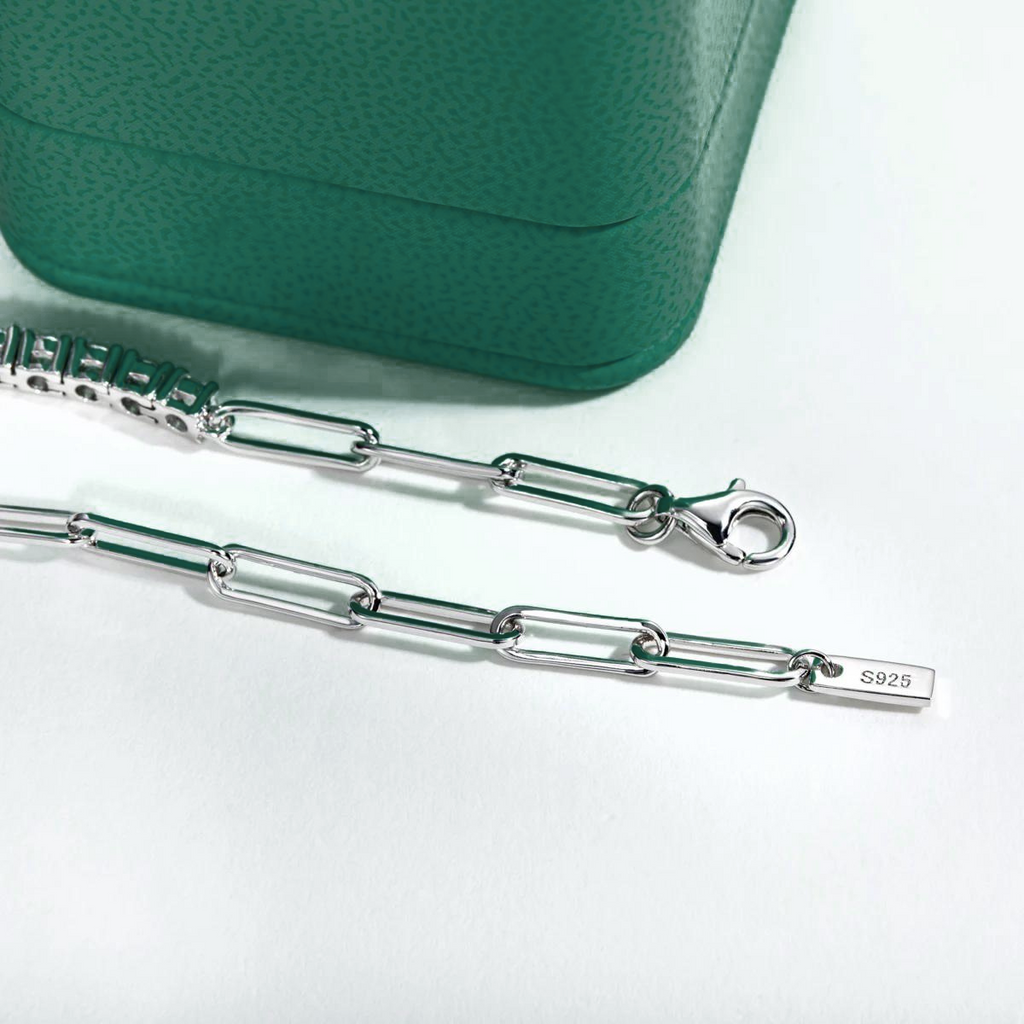 Pulseira Riviera Balance com Moissanites – Elegância Atemporal em Prata 925 - Yuna Joias - Yuna Joias