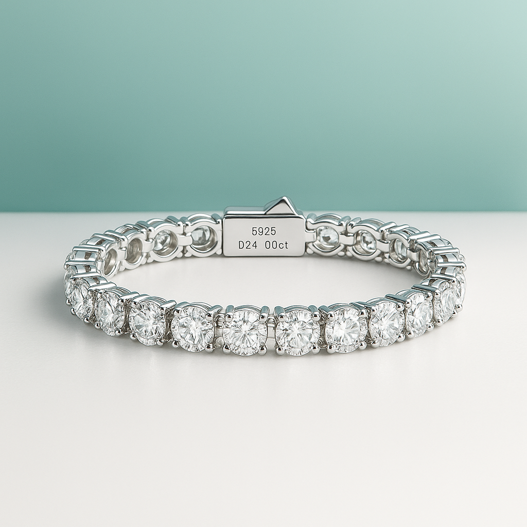 Pulseira Riviera Prata 925 Moissanites - Yuna Joias - Yuna Joias