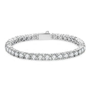 Pulseira Riviera com Moissanites D-VVS1 em Prata 925 com Banho de Ouro 18k - Yuna Joias - Yuna Joias