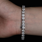 Pulseira Riviera Prata 925 Moissanites - Yuna Joias - Yuna Joias