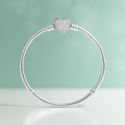 Pulseira Berloque de Prata 925 Coração + Berloque Vagalume e Berloque de Segurança – Yuna Joias - Yuna Joias
